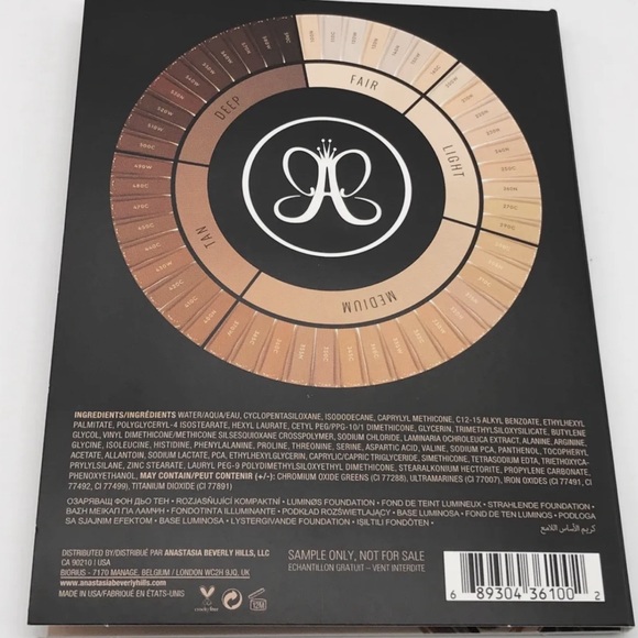 [BUNDLE] ANASTASIA BEVERLY HILLS Brow Kit + Luminous Foundation Sample Card - Picture 11 of 11